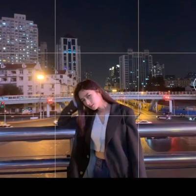 夜景模特