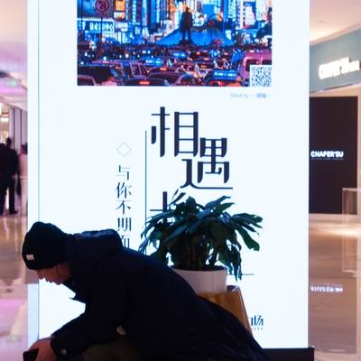 夜景模特