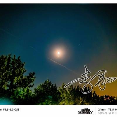 夜景模特