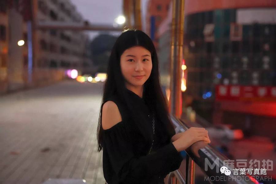 夜景模特