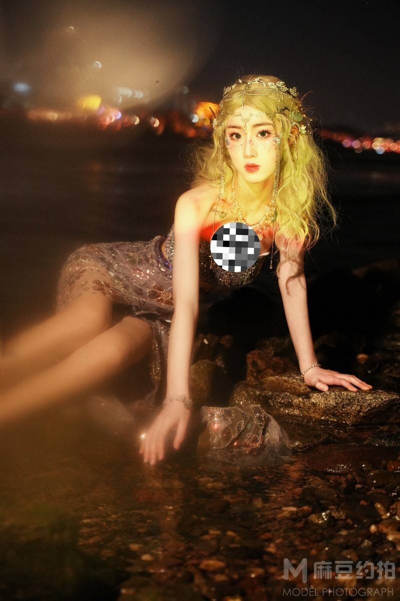 夜景模特