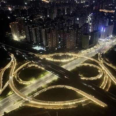 夜景模特