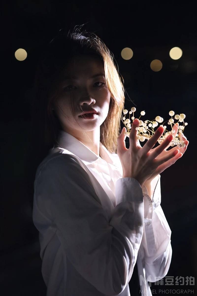 夜景模特