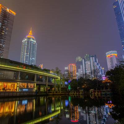 夜景模特