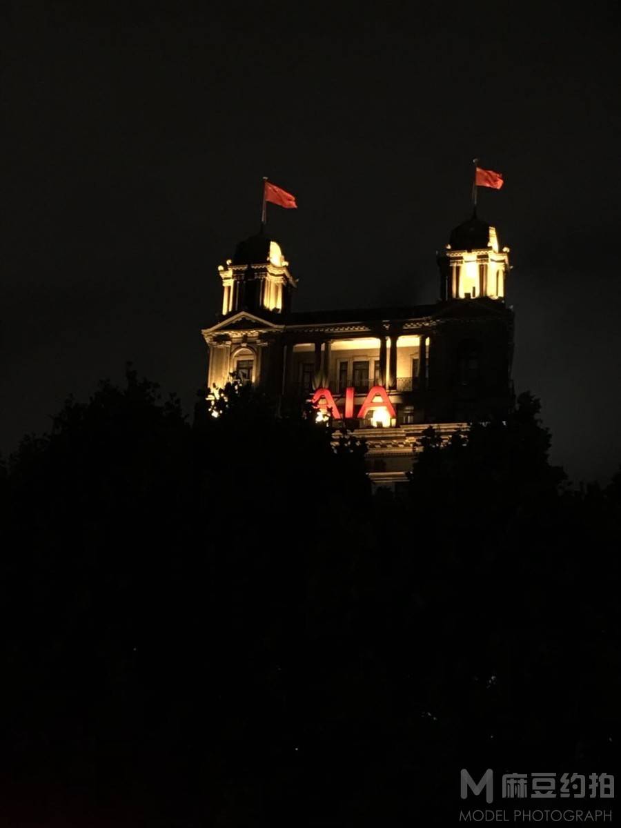 夜景模特