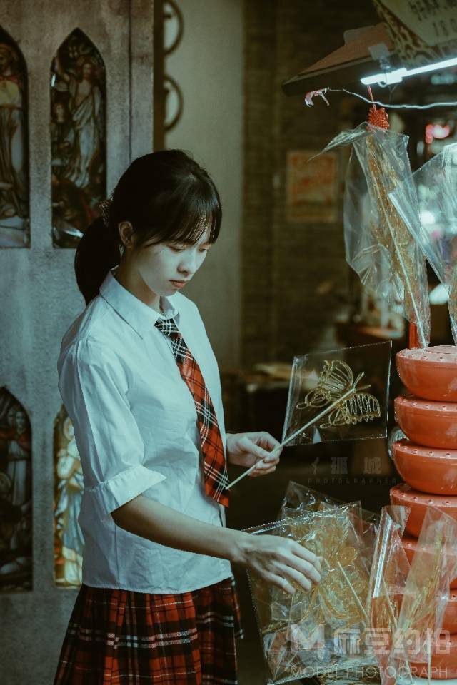 夜景模特