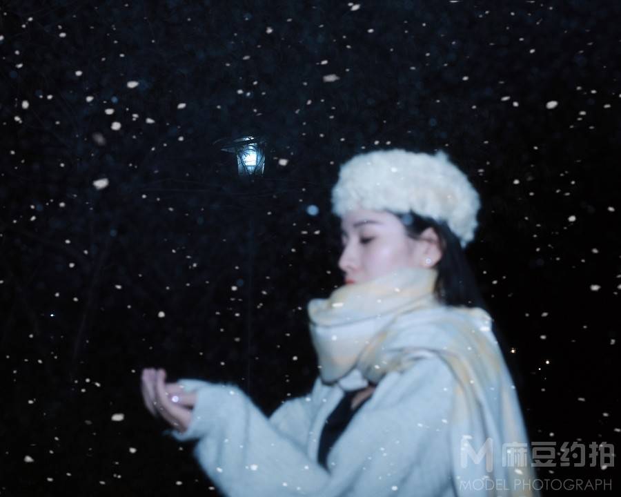 夜景模特