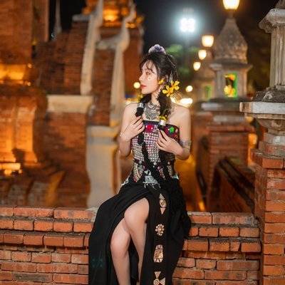 夜景模特