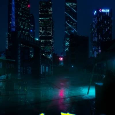 夜景模特