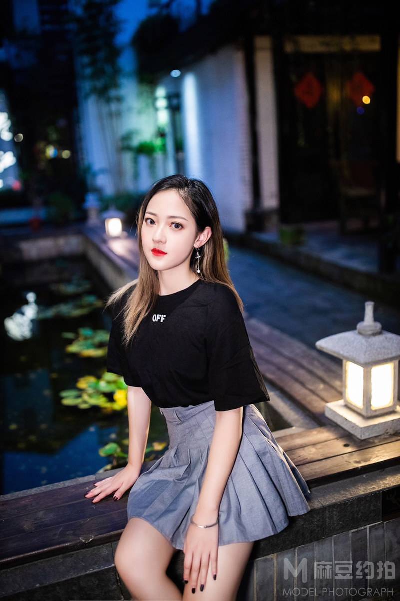 夜景模特