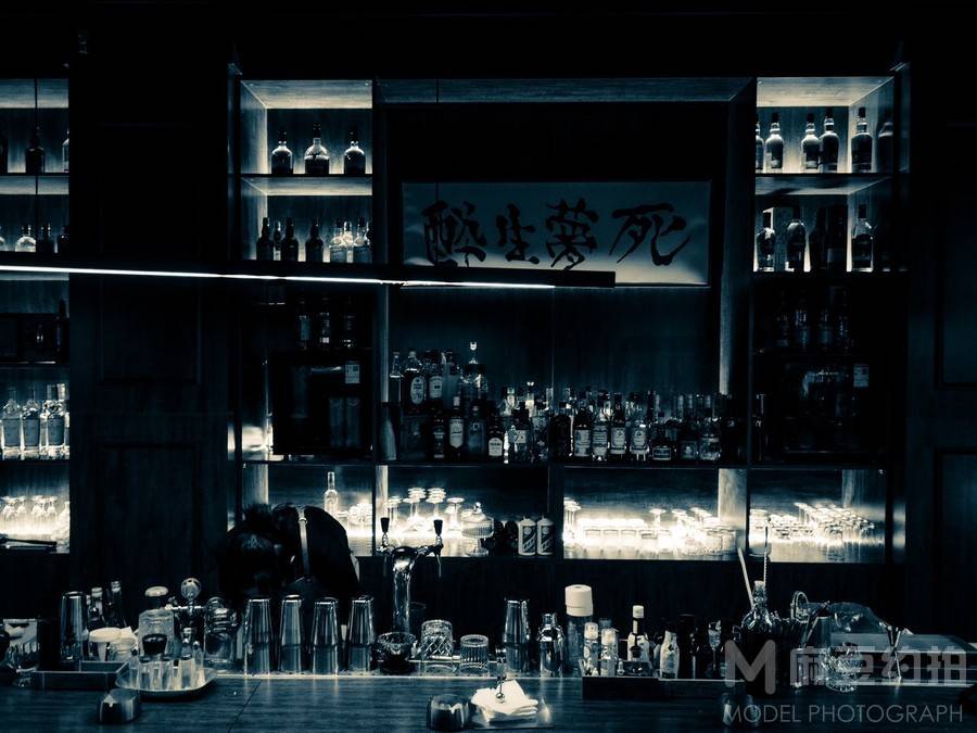 黑白模特