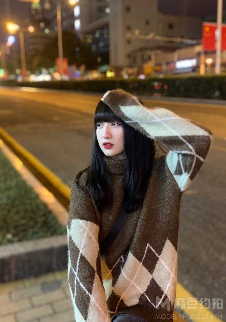 夜景模特