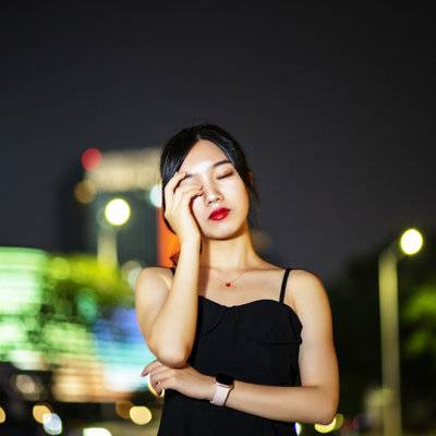 夜景模特