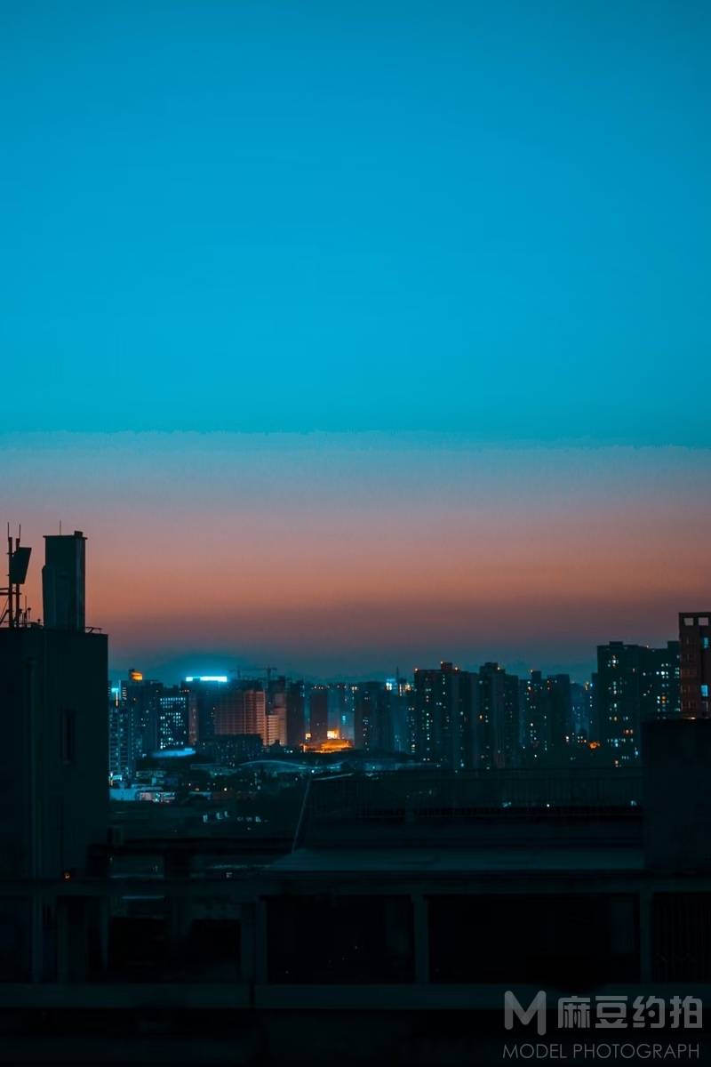 夜景模特