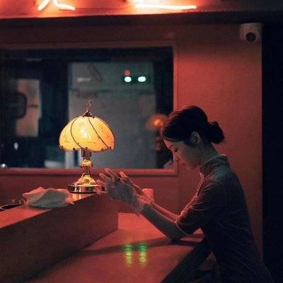 夜景模特