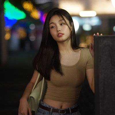 夜景模特