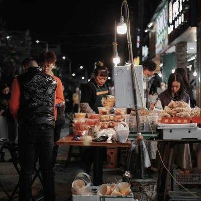 夜景模特
