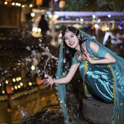 夜景模特