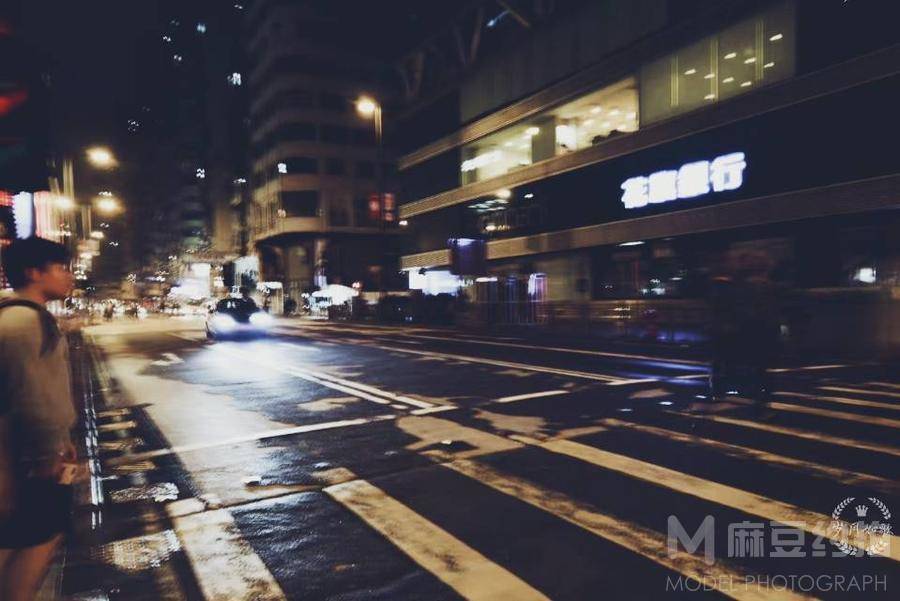 夜景模特