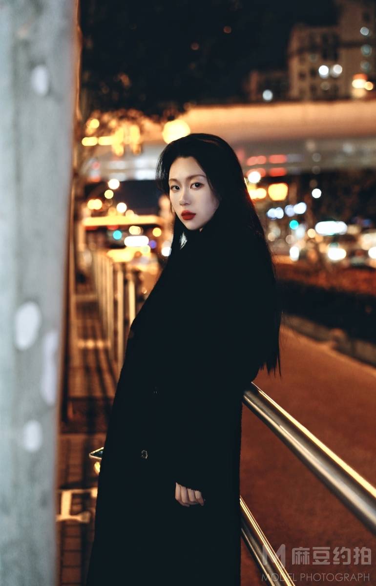 夜景模特