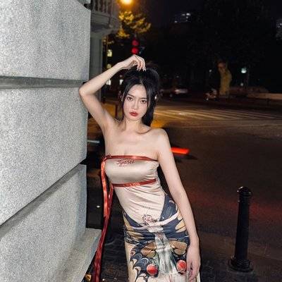 夜景模特