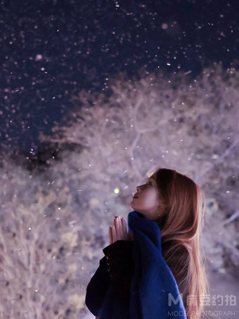 夜景模特