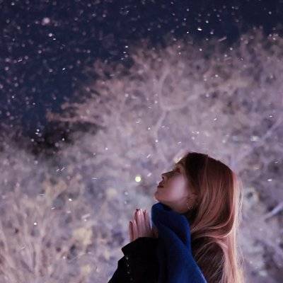 夜景模特