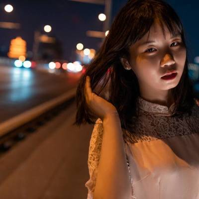 夜景模特