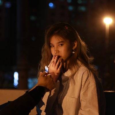 夜景模特