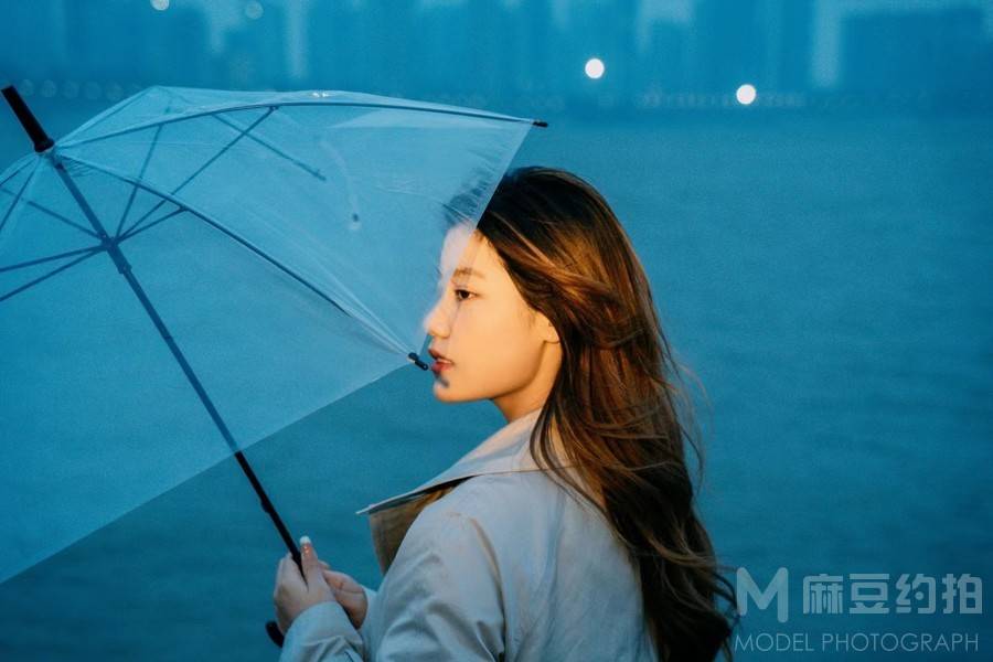 夜景模特