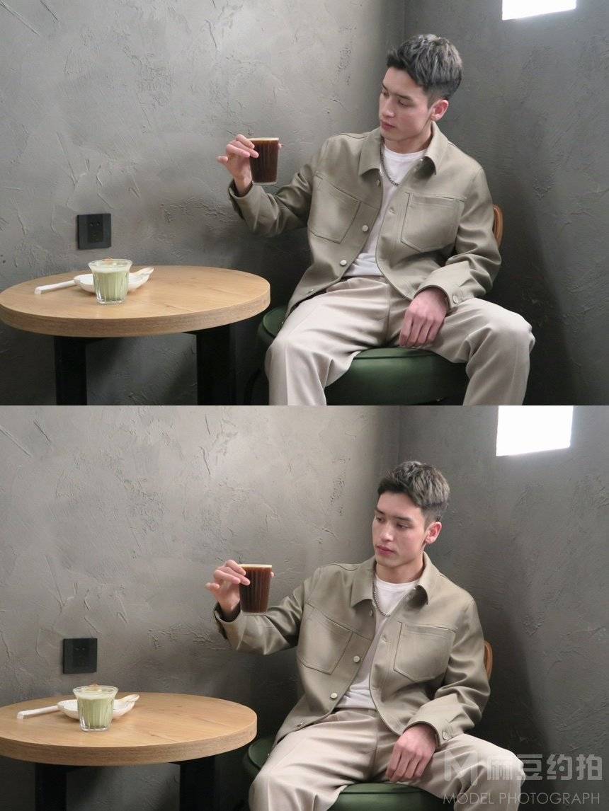 黑白模特