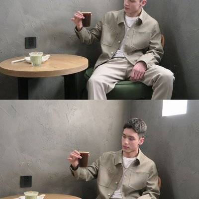黑白模特