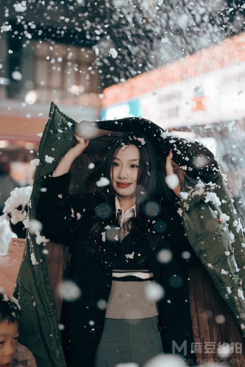 夜景模特