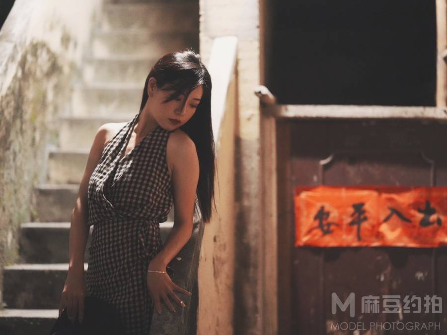 夜景模特