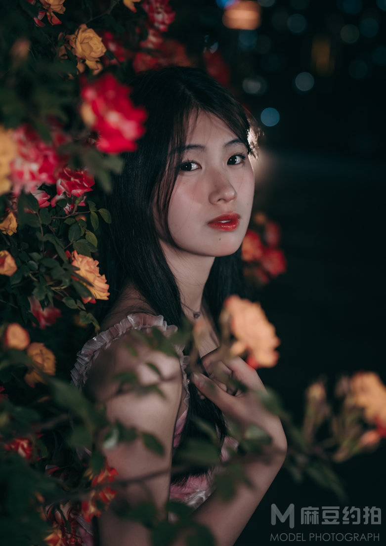 夜景模特