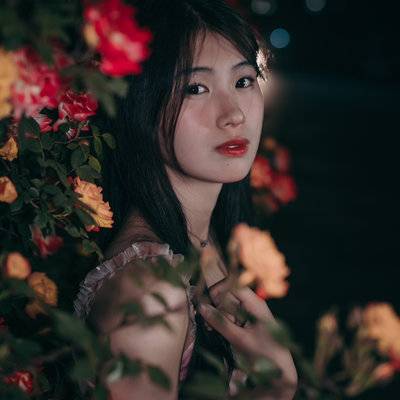 夜景模特
