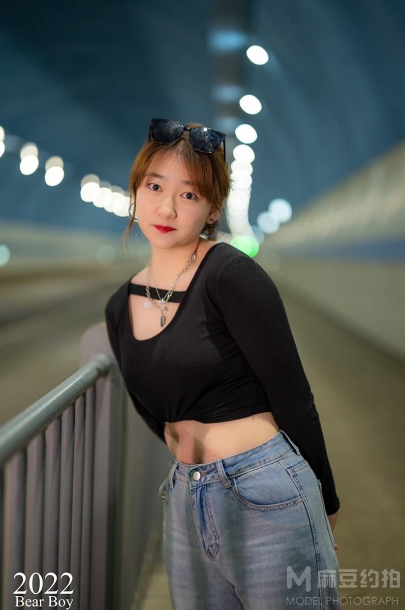 夜景模特