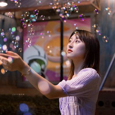 夜景模特