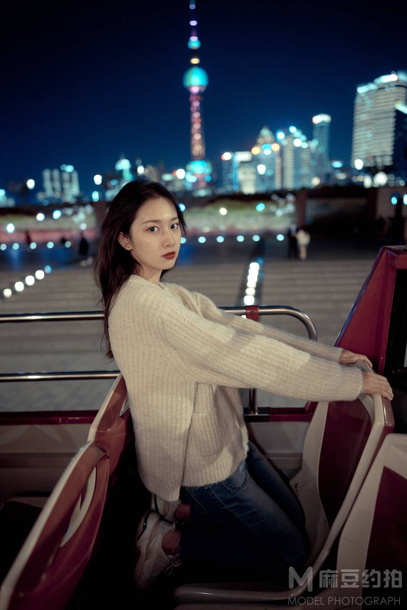 夜景模特