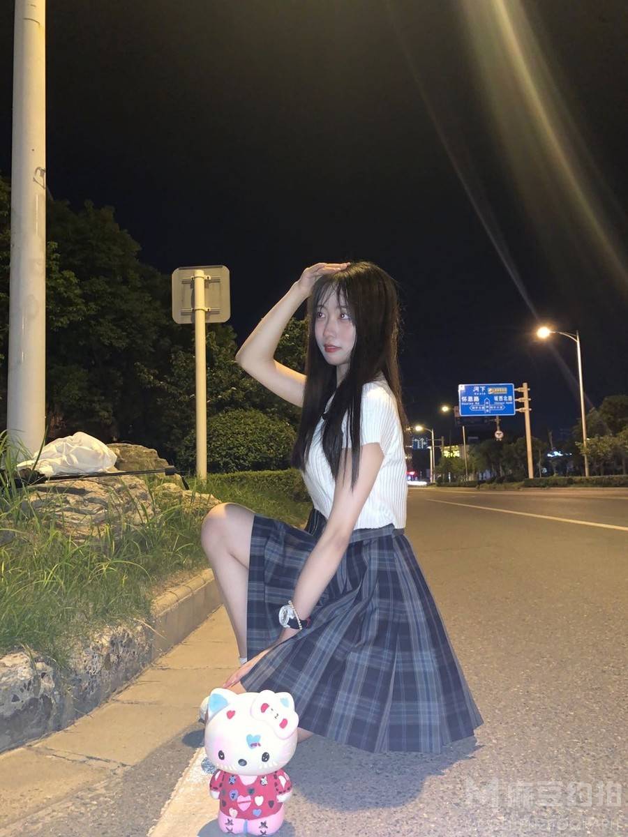 夜景模特