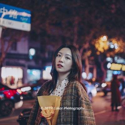 夜景模特
