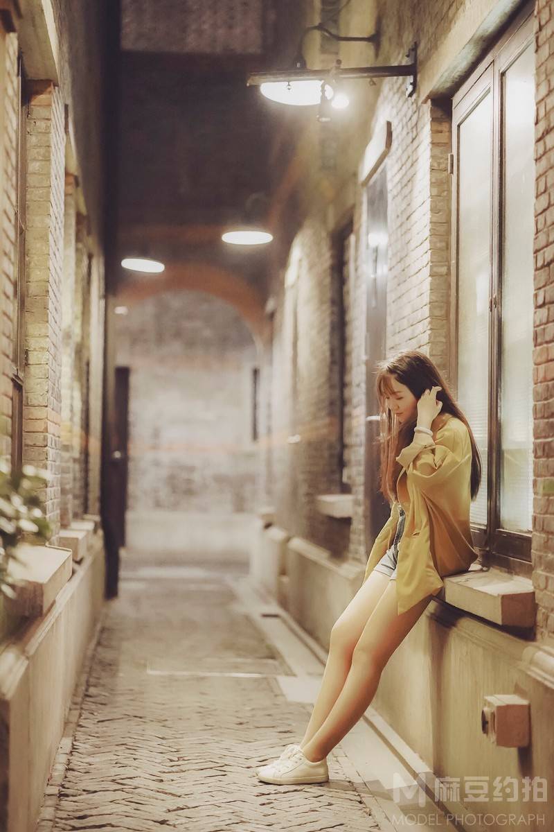 夜景模特