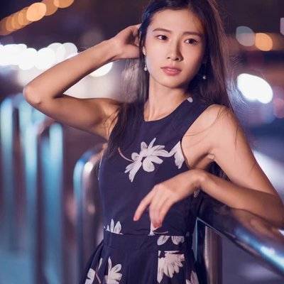 夜景模特