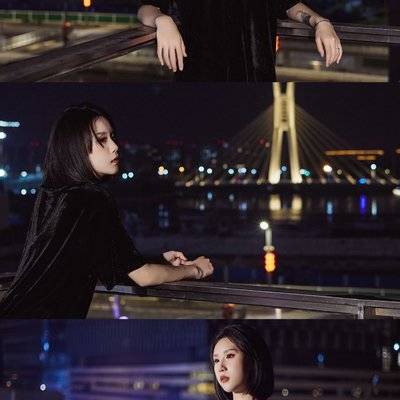 夜景模特