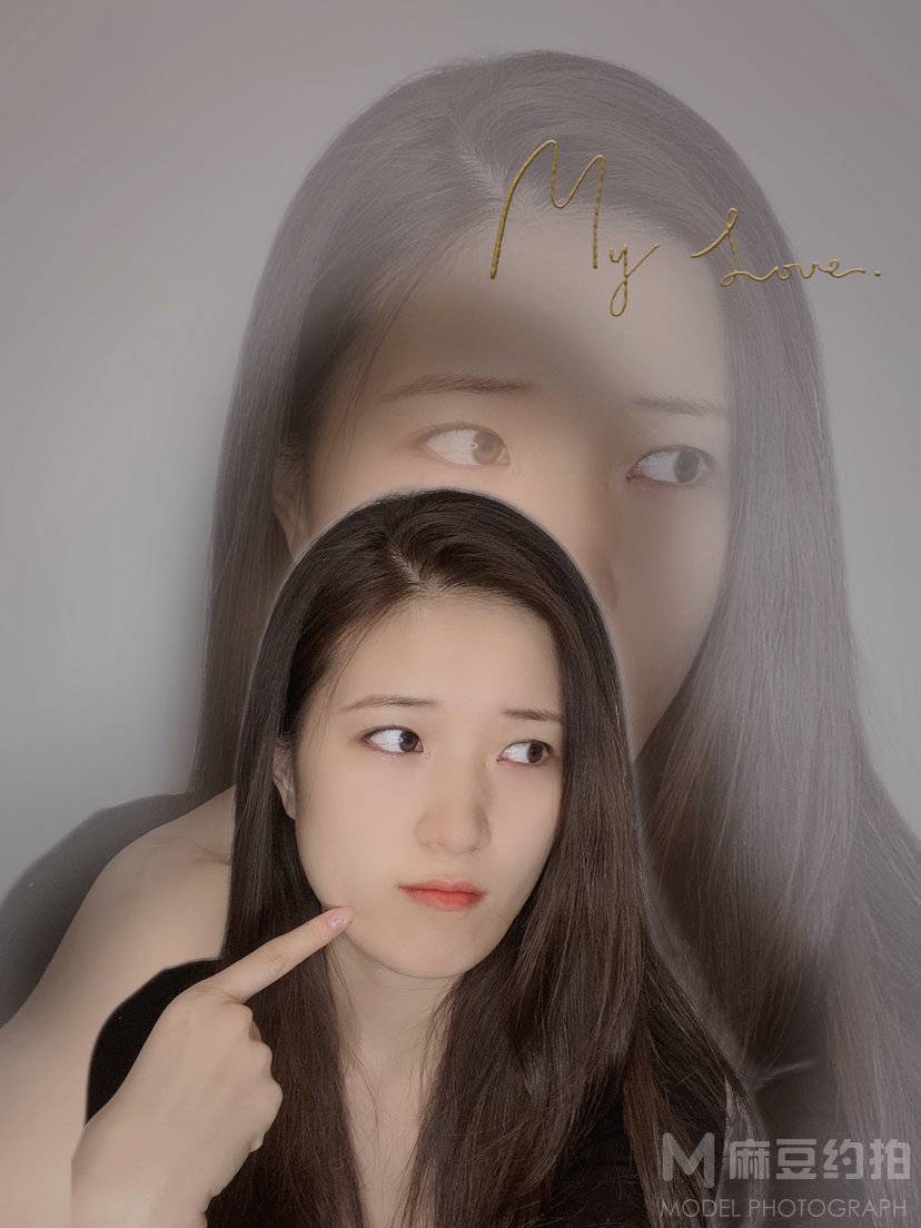 黑白模特