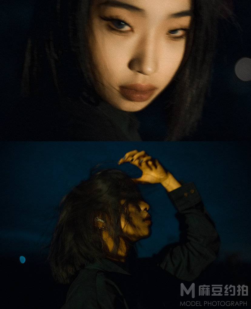 夜景模特