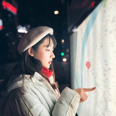 夜景模特