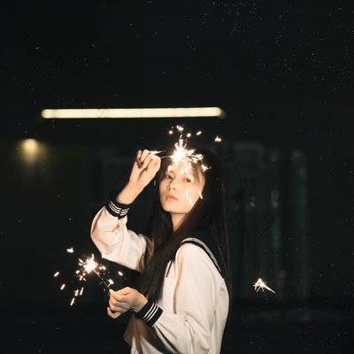 夜景模特