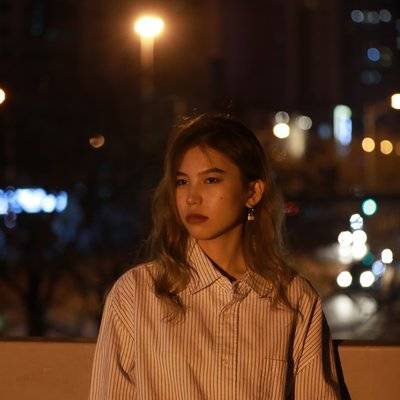 夜景模特