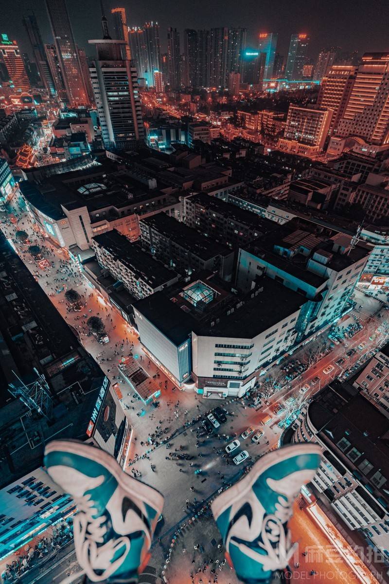 夜景模特